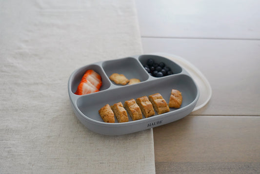 Assiette avec ventouse en silicone