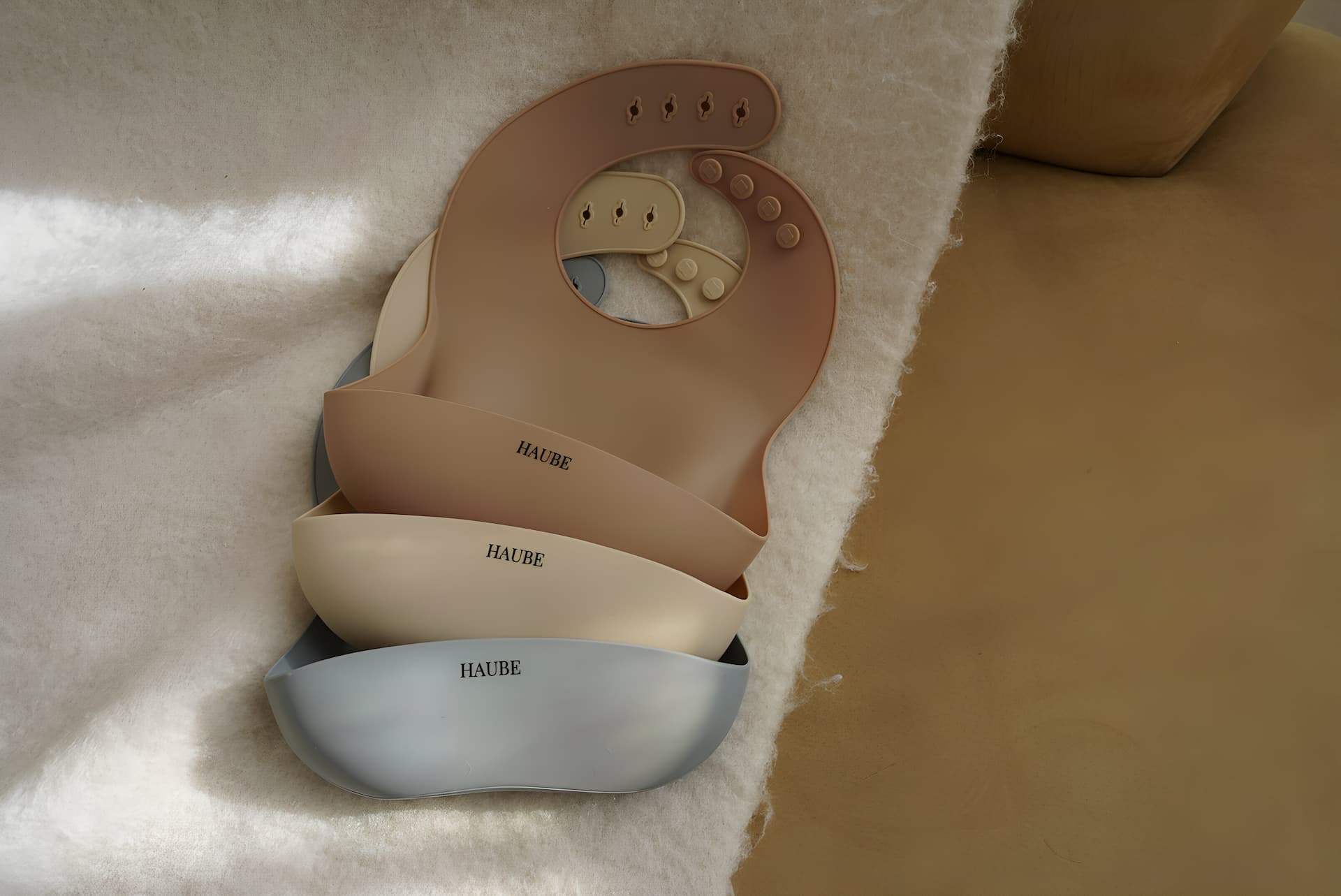 Bavoir en silicone trio pour enfant