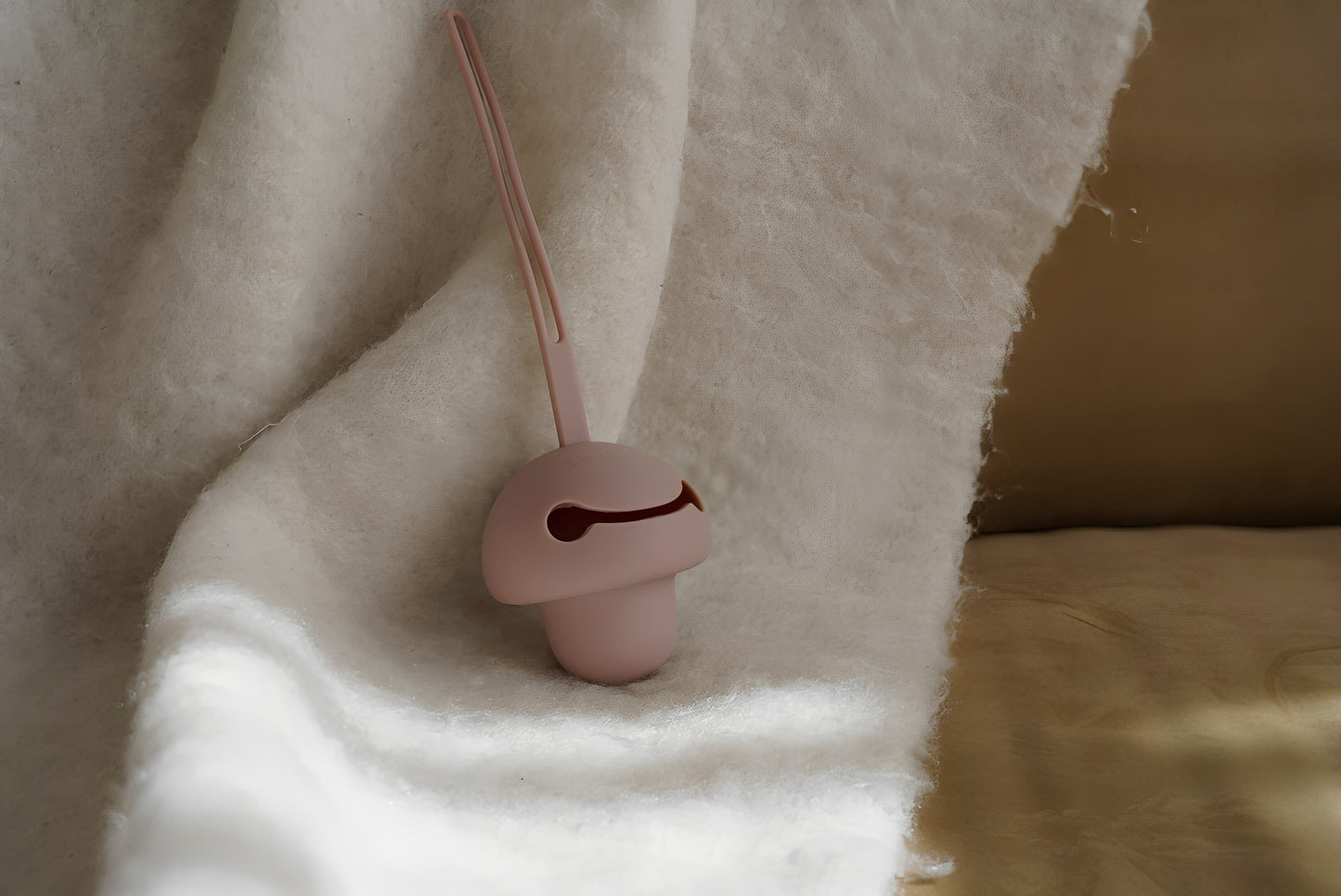 Étui à suce en silicone rose pour bébé